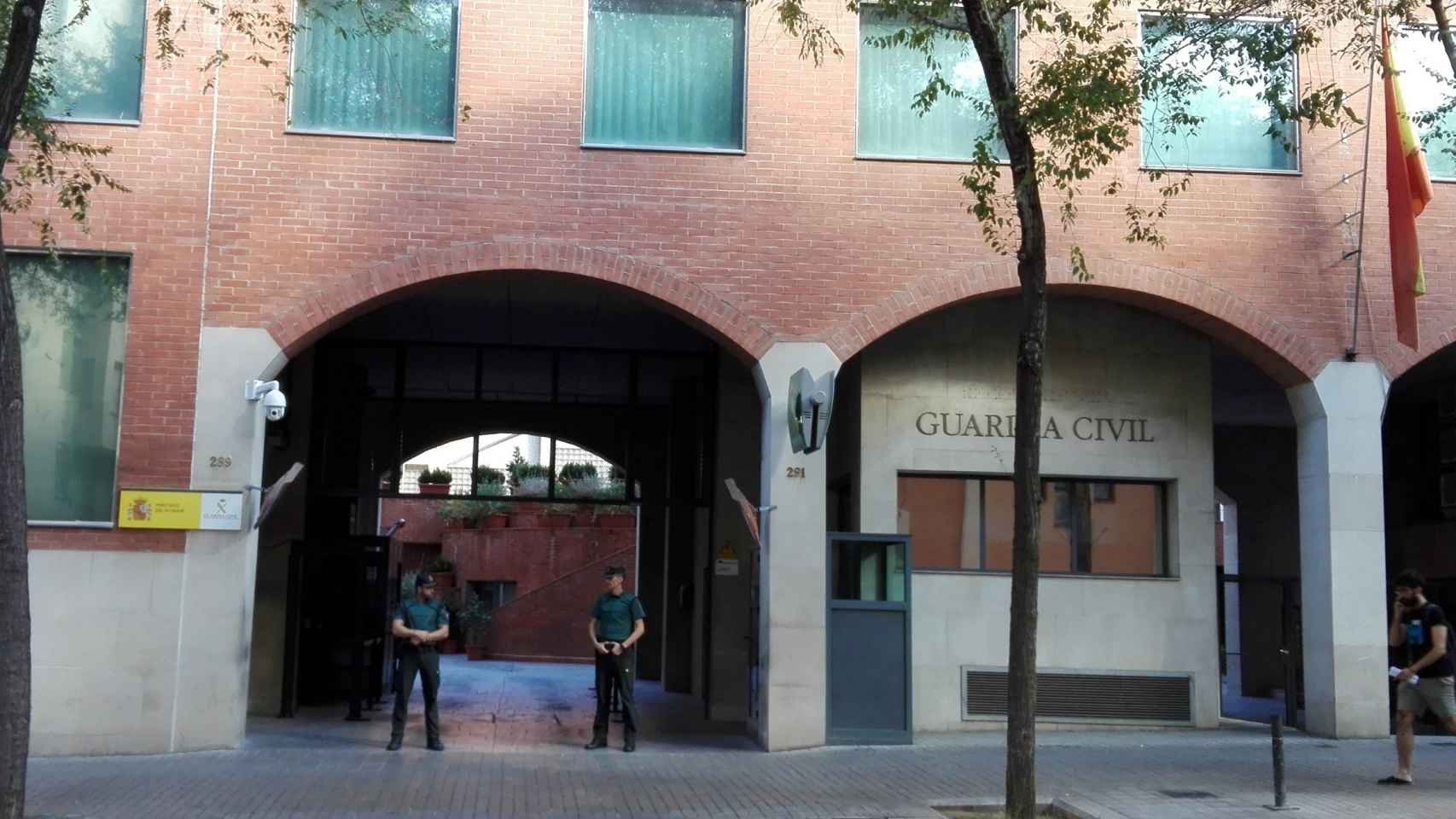 Cuartel de la Guardia Civil en Barcelona, donde se celebrará la toma de posesión del general Tovar / EFE