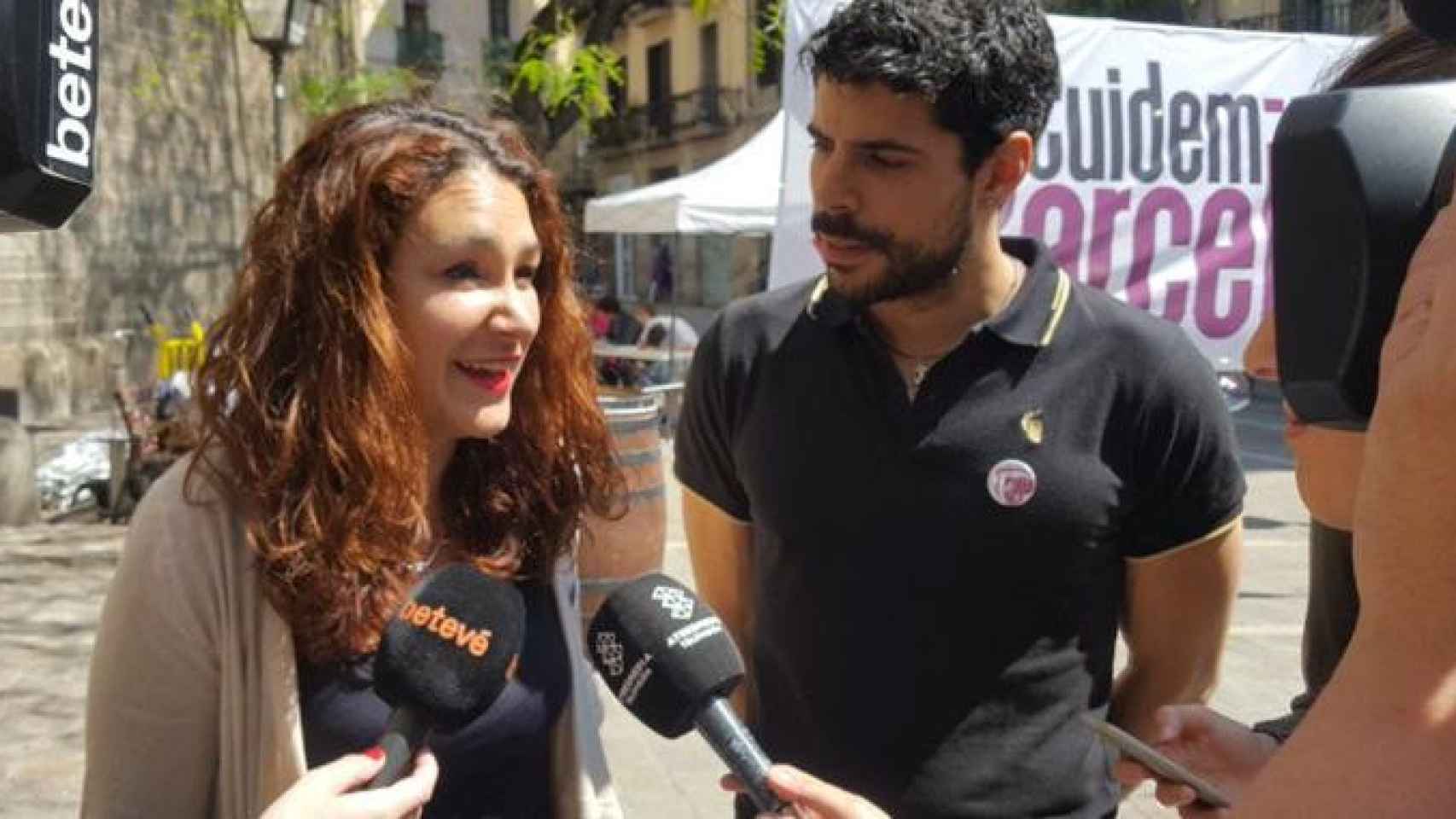 Laura Pérez, nueva secretaria general de Podem Barcelona, durante la campaña de primarias / TWITTER