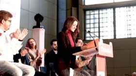 Inés Arrimadas, líder de Ciudadanos en Cataluña, en el mitin de la formación en Hospitalet del Llobregat / CG