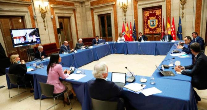 La primera reunión de Madrid Futuro, la alianza entre el Ayuntamiento de Madrid y las grandes empresas / CG