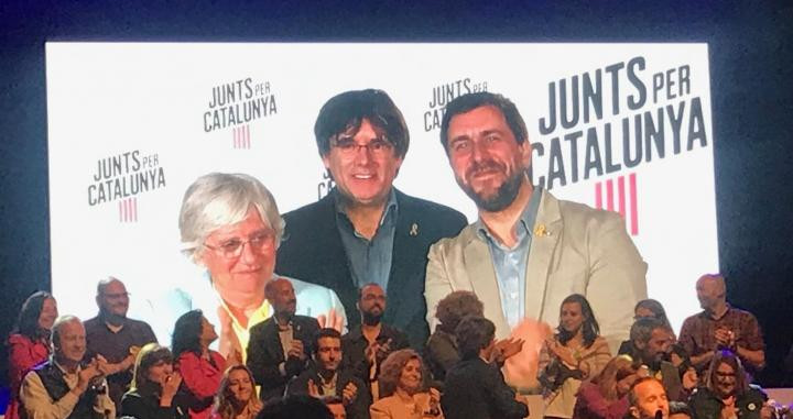 Toni Comín entra en videoconferencia con un acto de campaña de Junts per Catalunya para las europeas / EUROPA PRESS