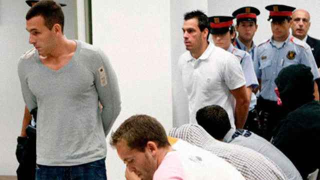 Valentín Moreno, el homicida de la Vila Olímpica, durante un juicio / EFE
