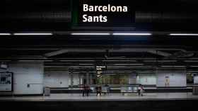 Estación de Barcelona Sants, desde donde debería haber salido un tren de Ouigo que ha sido anulado / EUROPA PRESS