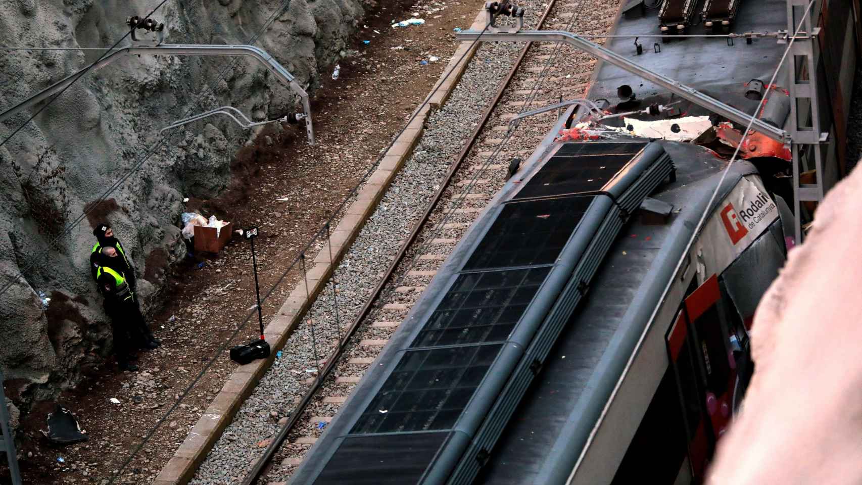 Accidente de tren de Renfe en la línea R4, cerca de Castellgalí / EFE