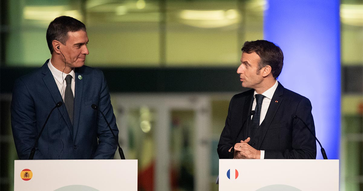 Pedro Sánchez y Emmanuel Macron / EP