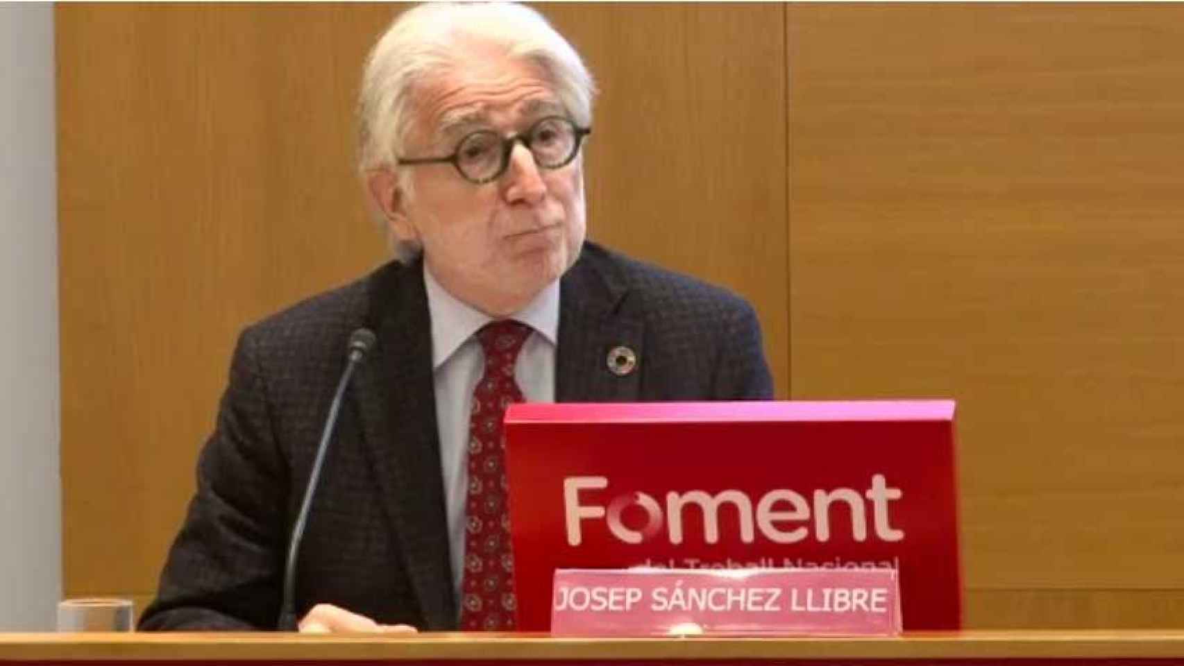 Josep Sànchez Llibre, presidente de Foment del Treball, anuncia un gran acto empresarial en noviembre / CG