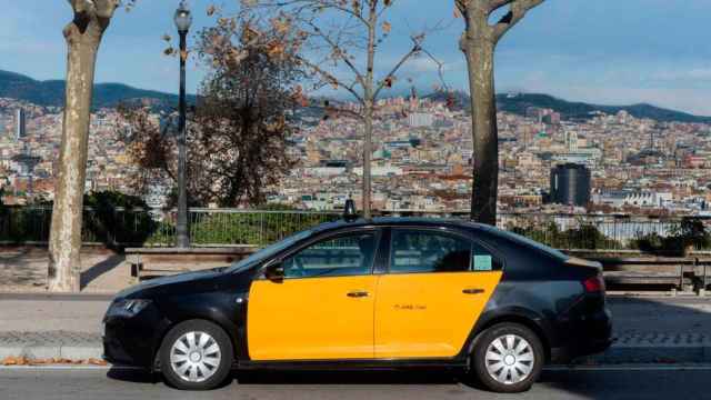 Un taxi colaborador de Uber en Barcelona / CG