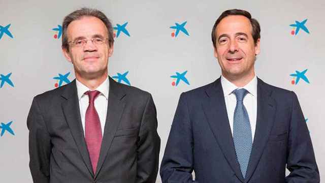 Jordi Gual y Gonzalo Gortázar, presidente y consejero delegado, respectivamente, de CaixaBank / CG