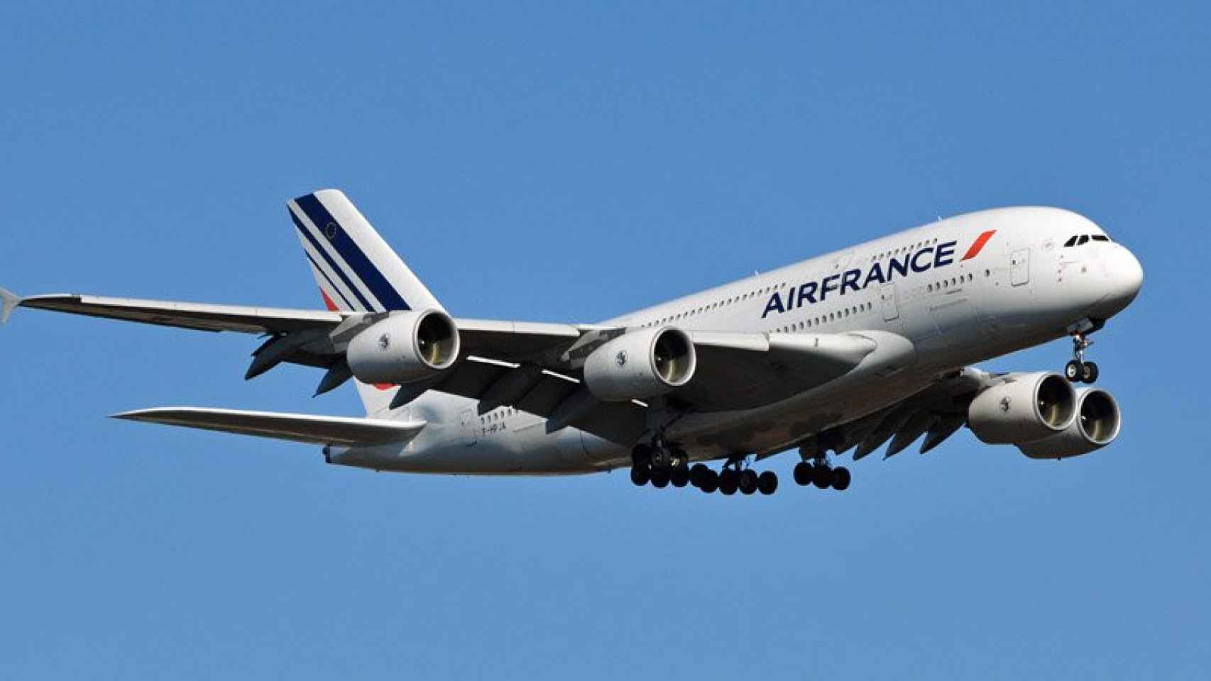Un Airbus A380 de la flota de Air France