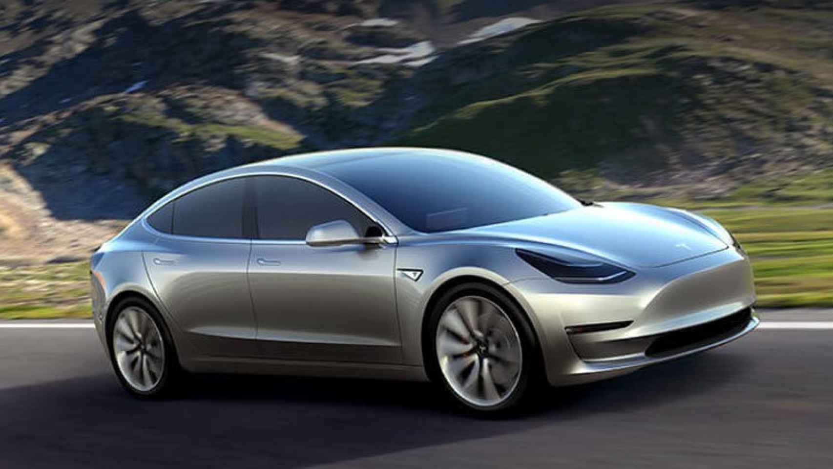 El Tesla Model 3, el vehículo que se empezará a entregar a finales de 2017.