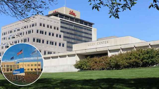 Eli Lilly and Company, una de las grandes farmacéuticas, tiene su sede en Indianápolis (EEUU), mienteras que la filial española (en el círculo) operaba hasta ahora desde Barcelona / CG