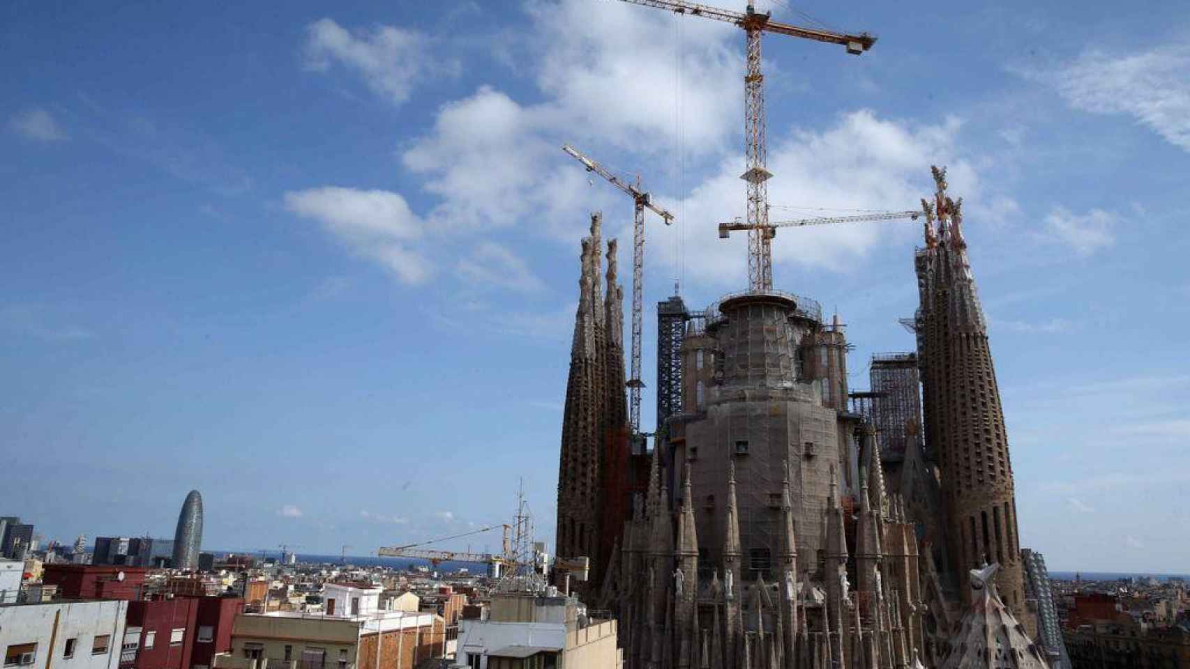 Una imagen de las obras de la Sagrada Família / EFE