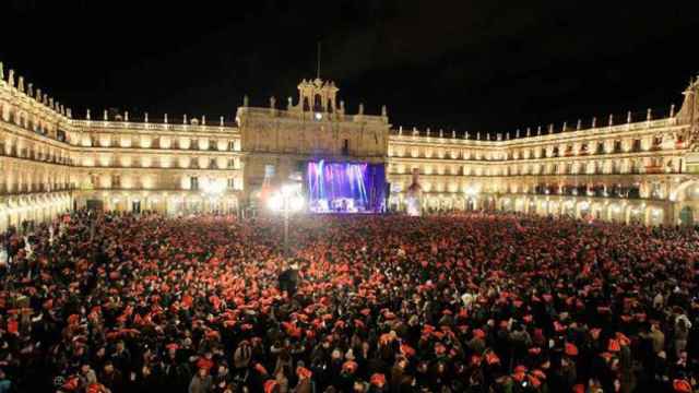 Imagen de la Plaza Mayor de Salamanca, el epicentro de la Nochevieja Universitaria / CD