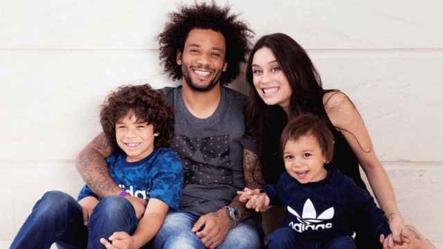 Marcelo posa con su familia