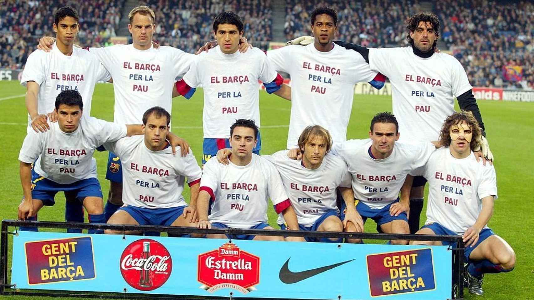 Una imagen de algunos jugadores del Barça en 2003 /REDES