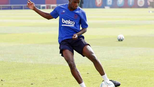 Una foto de Ansu Fati durante un entrenamiento del Barça / FCB