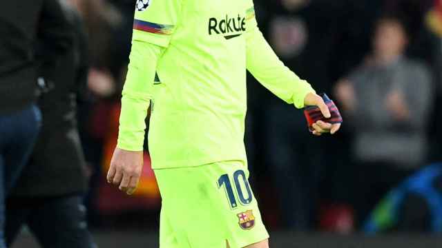 Leo Messi tras la debacle del FC Barcelona en Liverpool / EFE