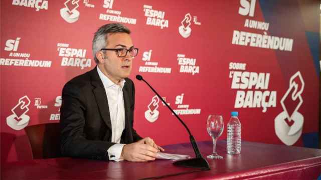 Víctor Font en un acto público del Espai Barça / EFE