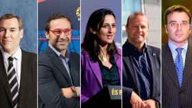 Emili Rousaud, Oriol Tomàs, Maria Teixidor, Xavier Vilajoana y Jordi Roche, los aspirantes a la presidencia del Barça / CM