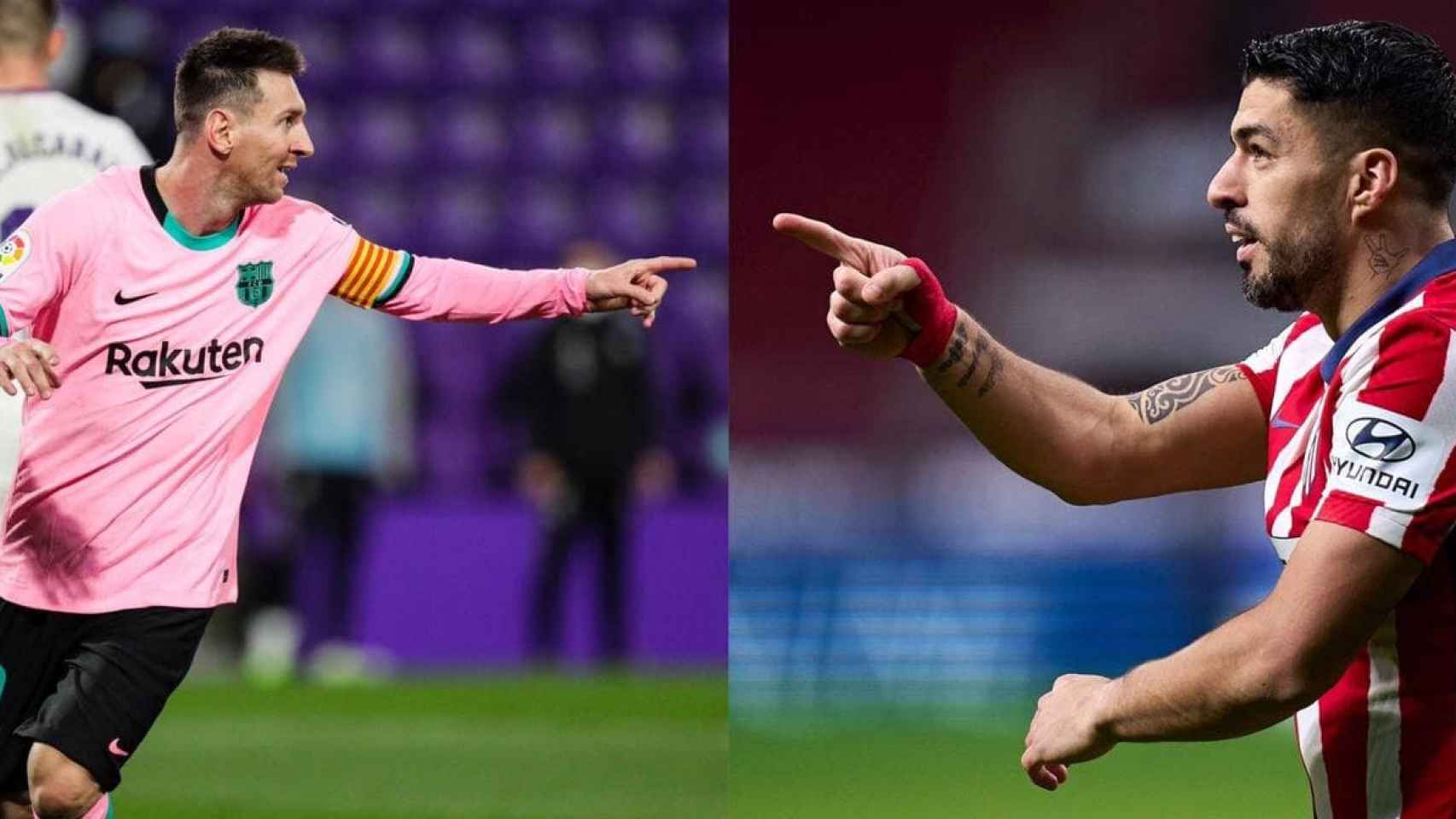 Luis Messi y Luis Suárez, en un montaje | REDES