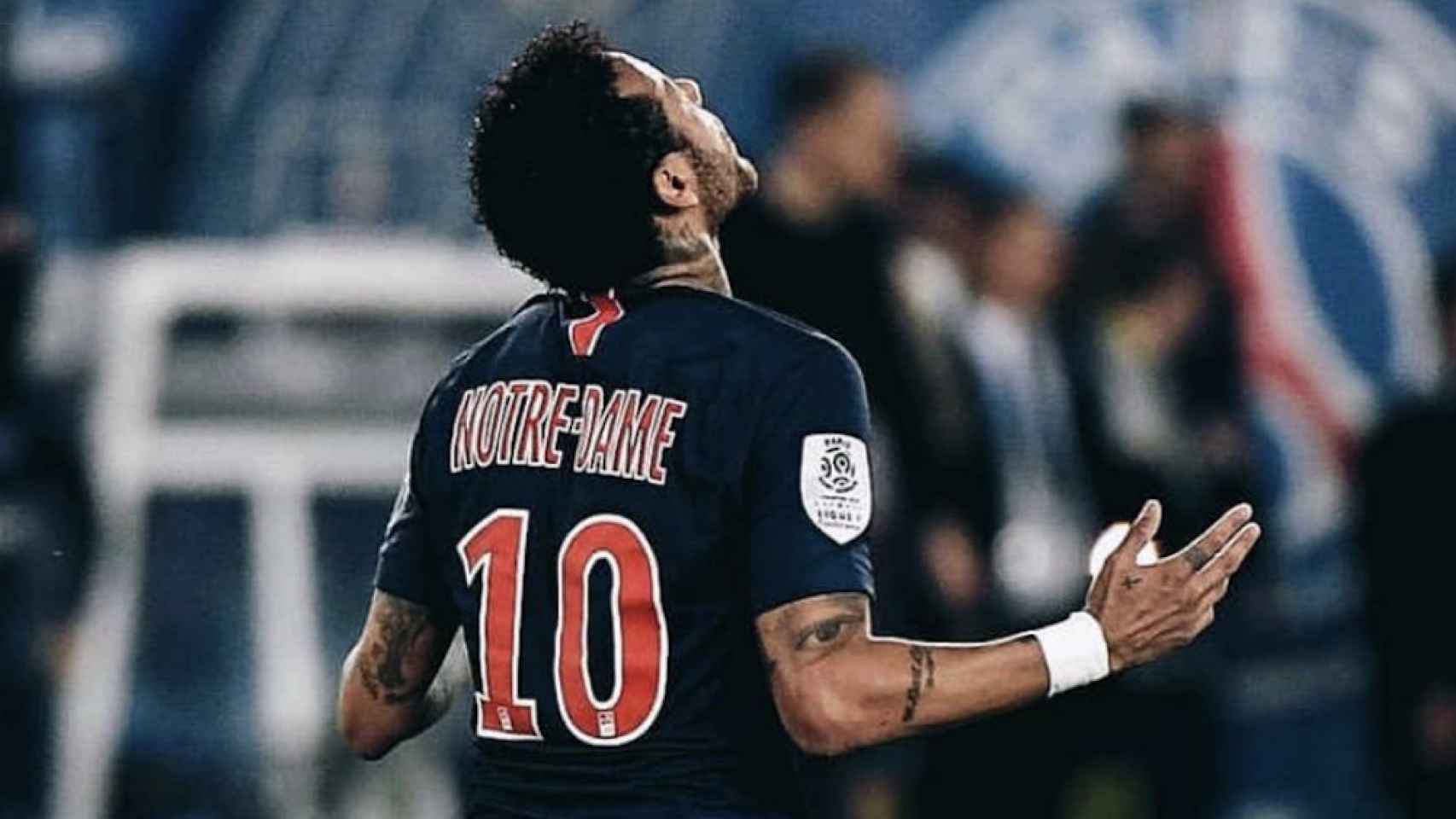 Una foto de Neymar Jr. celebrando un gol con el PSG / Instagram