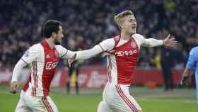 De Ligt celebrando un gol con el Ajax de Ámsterdam / EFE