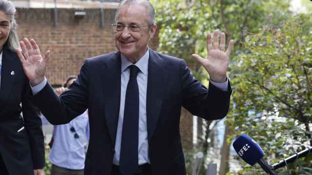 Florentino Pérez, sonriente en un acto del Real Madrid / EFE