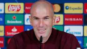 Zidane, en una rueda de prensa del Madrid | EFE