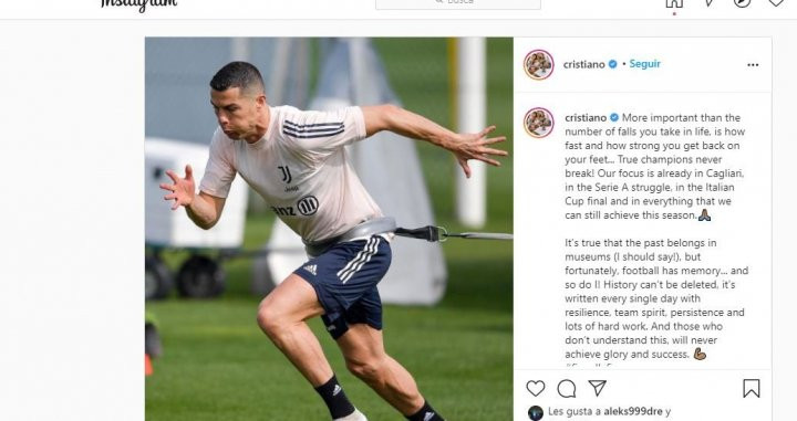 Cristiano Ronaldo desmiente que quiera volver al Madrid en su Instagram / REDES
