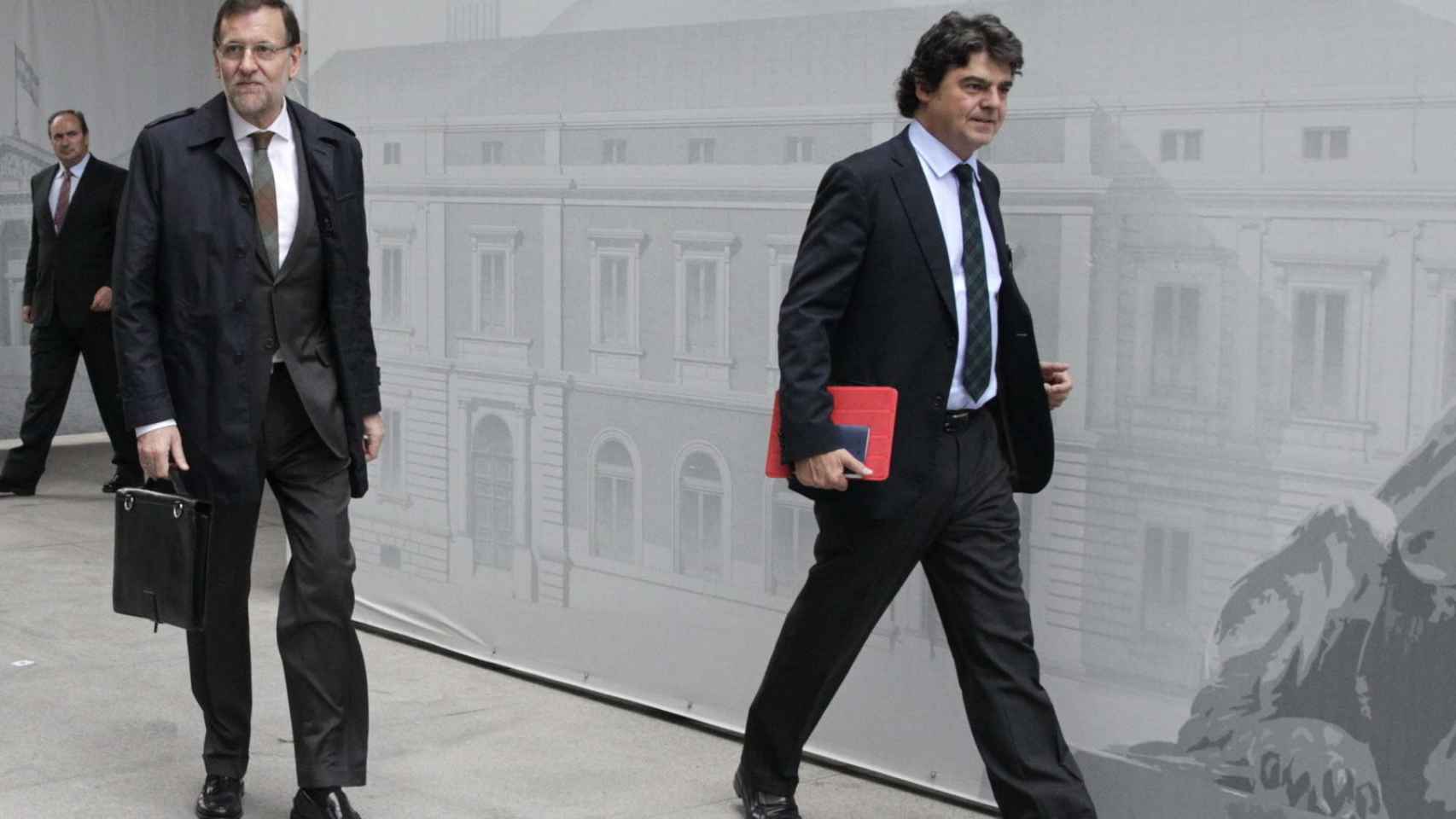 Jorge Moragas junto a Mariano Rajoy en una imagen de archivo / EFE