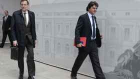 Jorge Moragas junto a Mariano Rajoy en una imagen de archivo / EFE
