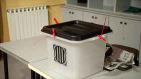 Una urna durante el referéndum ilegal del 1-O / EFE
