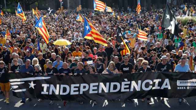 Cabecera de la marcha independentista de la ANC convocada en la Diada de 2022 / EP