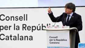 Carles Puigdemont, en un acto del Consell per la República Catalana en Perpiñán / EFE