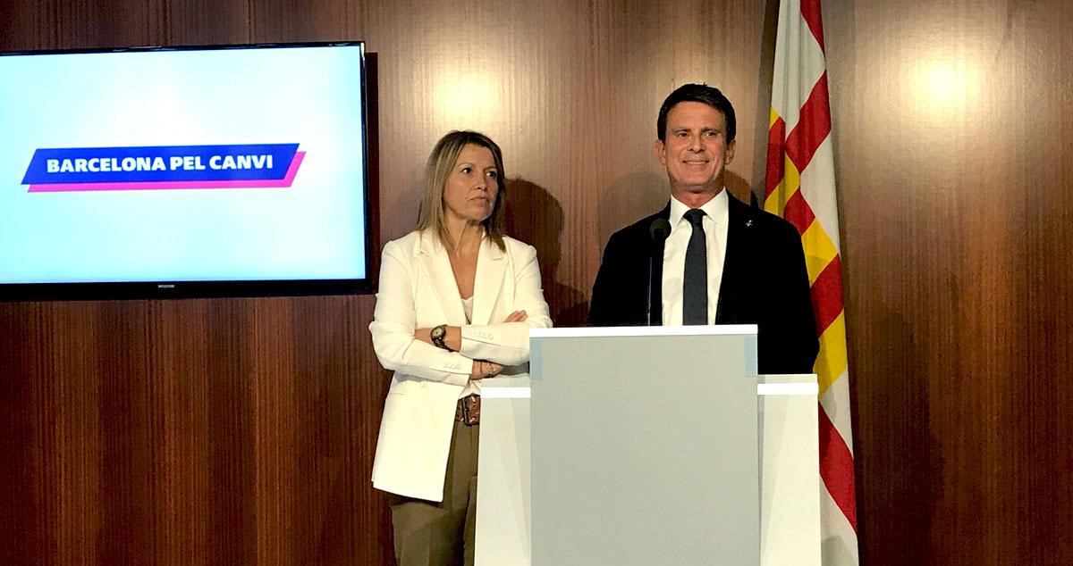 Manuel Valls y Eva Parera, los dos concejales de BxCanvi / EP