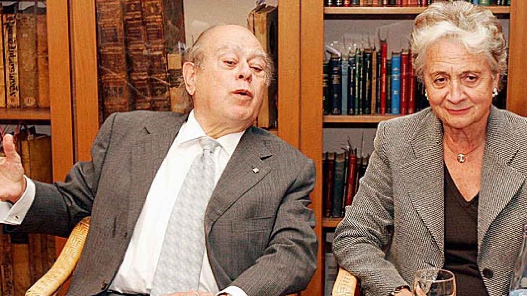 El ex presidente de la Generalidad y fundador de CDC y CiU, Jordi Pujol, y su mujer, Marta Ferrusola