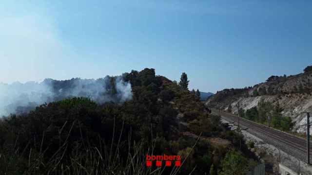 Estabilizado el incendio en la AP-7 en La Jonquera / BOMBERS