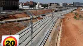 Vista de las obras de la estación del AVE en La Sagrera (Barcelona) / EFE