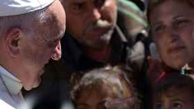 El Papa Francisco ha visitado el campo de detención de Moria en Lesbos (Grecia).