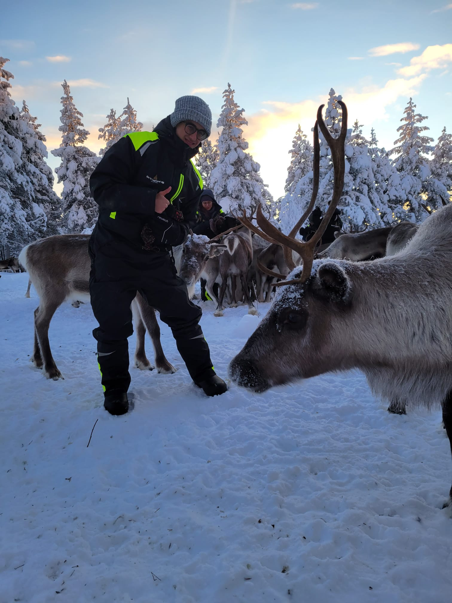 Vicente en una de sus imágenes tomadas en su viaje a Laponia / CEDIDA