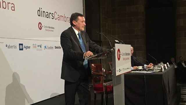 El presidente de Agbar, Ángel Simón, durante una conferencia organizada por la Cámara de Comercio / CG