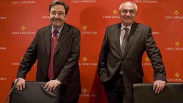 Los dos últimos máximos dirigentes de Catalunya Caixa, el ex presidente de Caixa Catalunya Narcís Serra, el ex director general Adolf Todó