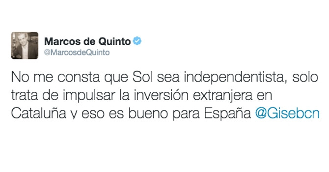 Marcos De Quinto Tweet