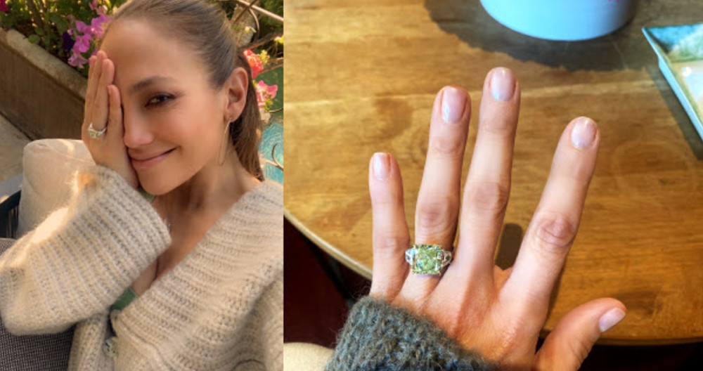 Jennifer López muestra su anillo de compromiso /JEN