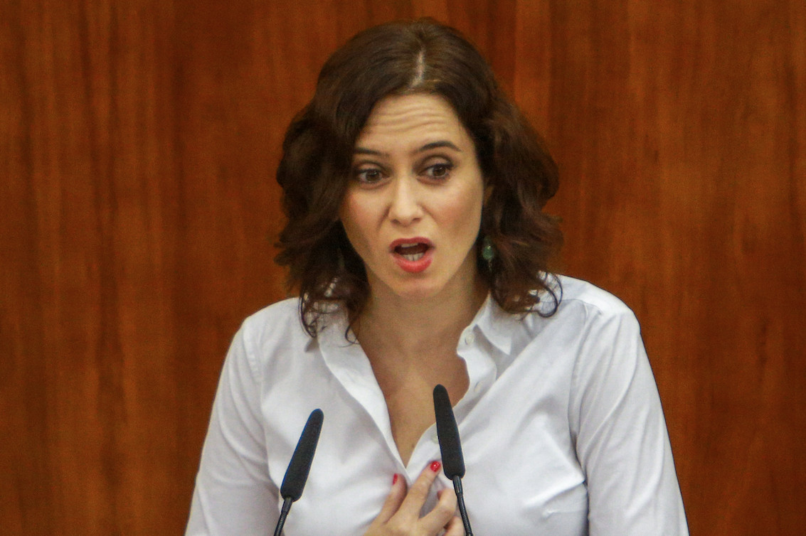 Isabel Díaz Ayuso durante la celebración del pleno de investidura / EP
