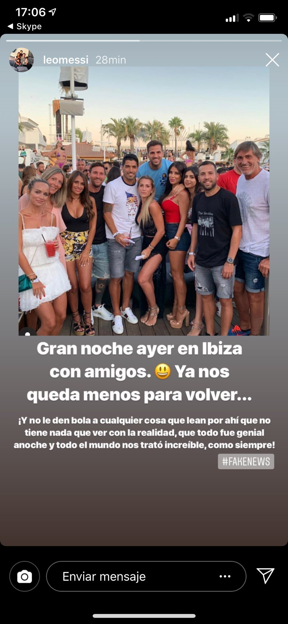 El storie de Messi en Instagram / INSTAGRAM