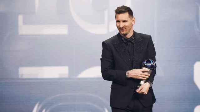 Leo Messi, tras recibir el premio The Best / EFE