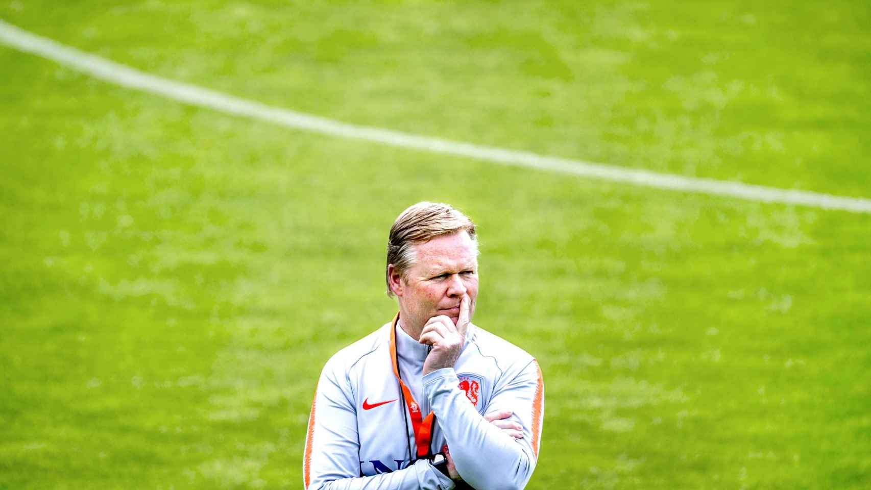Ronald Koeman en un entrenamiento con la selección de los Países Bajos / EFE