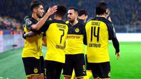 Los jugadores del Borussia Dortmund celebran un gol / EFE