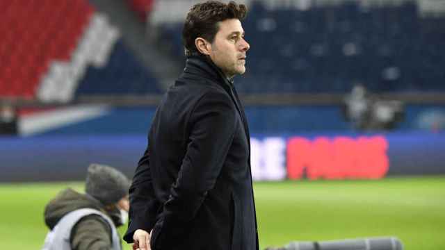 Mauricio Pochettino en un partido del PSG / Redes